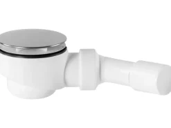 Ablaufgarnitur für Duschwanne Ø 44,8 mm (G 1 1/2) Weiß