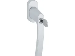 AbschlieĂbarer Fenstergriff Dreh und Kipp 2er Set Aluminium Silber