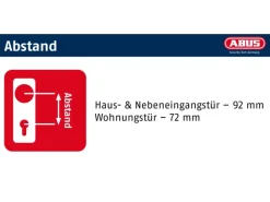 Abus Schutzbeschlag KLZS714 Wechselgarnitur 37 mm - 47 mm Messing
