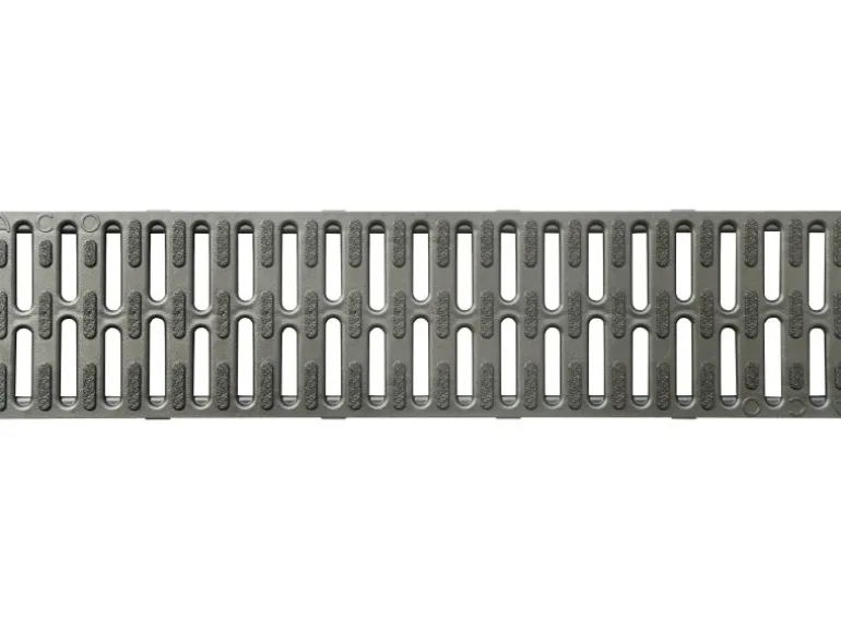 ACO Self Hexaline 2.0 Kunststoff-Stegrost mit Microgrip Schwarz 50 cm
