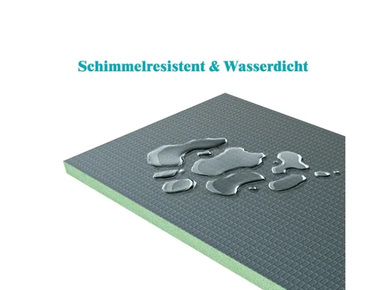 AICA 2500x600x40mm Bauplatte XPS 4er-Pack Fliesenplatte Hartschaum Verrottungsbeständiger Dämmplatte Ausgleichplatte