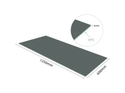 AICA 1250x600x6mm Bauplatte XPS 4er-Pack Fliesenplatte Hartschaum Verrottungsbeständiger Dämmplatte Ausgleichplatte