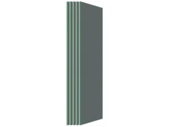 AICA 2500x600x40mm Bauplatte XPS 5er-Pack Fliesenplatte Hartschaum Verrottungsbeständiger Dämmplatte Ausgleichplatte