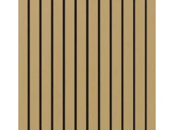 Akustikpaneel Brandhemmend Eiche Sperrholz Filz Schwarz 60 cm x 248 cm