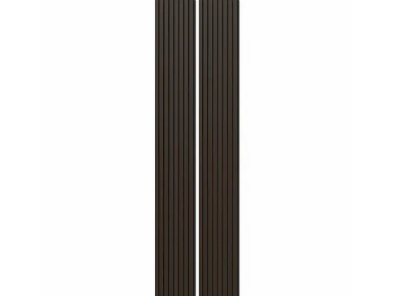 Akustikpaneel Eiche Geräuchert MDF Schwarz Filz Schwarz 32 x 240 cm 2 Stück FSC®