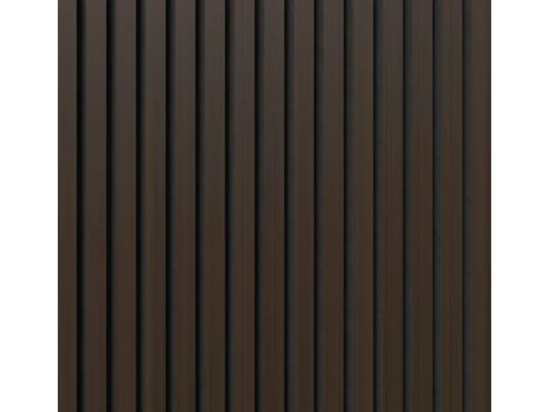 Akustikpaneel Eiche Geräuchert MDF Schwarz Filz Schwarz 32 x 240 cm 2 Stück FSC®