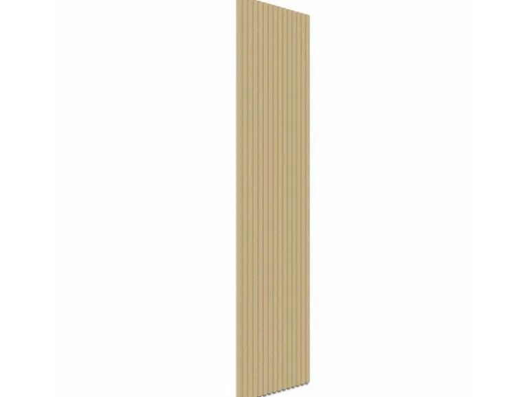 Akustikpaneel Eiche MDF Schwarz Filz Grau 60 cm x 360 cm FSC®