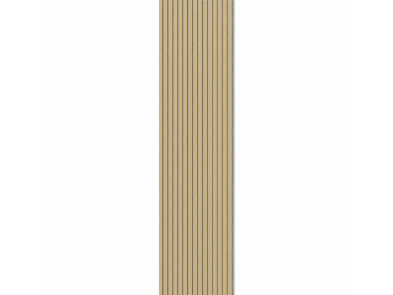 Akustikpaneel Eiche MDF Schwarz Filz Grau 60 cm x 360 cm FSC®