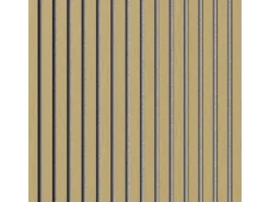 Akustikpaneel Eiche MDF Schwarz Filz Grau 60 cm x 360 cm FSC®