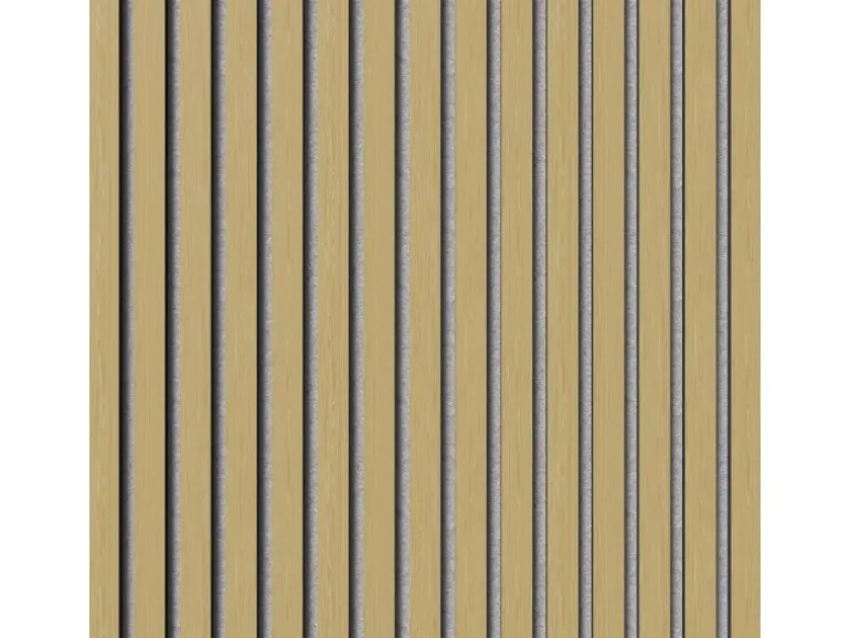 Akustikpaneel Eiche MDF Schwarz Filz Grau 60 cm x 360 cm FSC®
