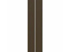 Akustikpaneel Foliert Eiche Dunkel Filz Schwarz 32 cm x 240 cm 2 Stück FSC®