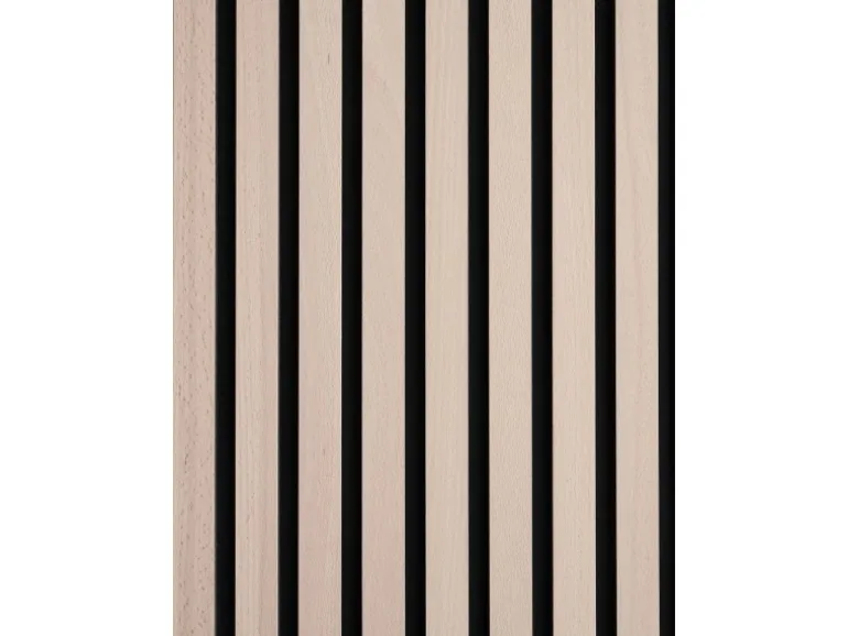 Akustikpaneel Buche MDF Schwarz Filz Schwarz 60 cm x 300 cm FSC®