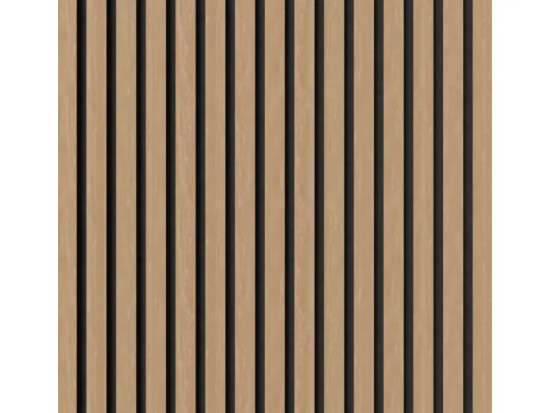 Akustikpaneel Buche MDF Schwarz Filz Schwarz 60 cm x 240 cm FSC®