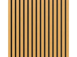 Akustikpaneel Eiche Geölt MDF Schwarz Filz Schwarz 60 cm x 270 cm FSC®