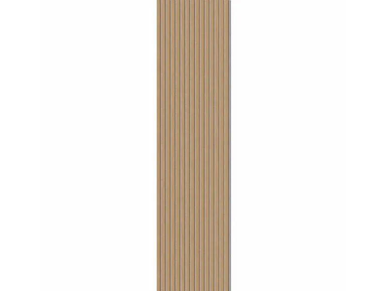 Akustikpaneel Eiche MDF Braun Filz Grau 60 cm x 300 cm FSC®