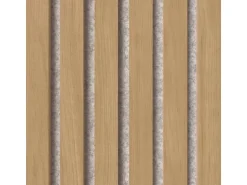 Akustikpaneel Eiche MDF Braun Filz Grau 60 cm x 300 cm FSC®