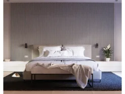 Akustikpaneel Esche MDF Schwarz Filz Schwarz 60 cm x 360 cm FSC®
