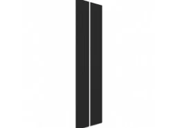 Akustikpaneel Foliert Schwarz Filz Schwarz 32 cm x 240 cm 2 Stück FSC®