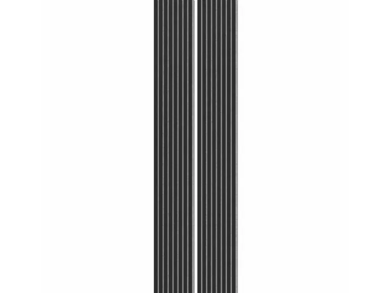 Akustikpaneel Foliert Schwarz Filz Grau 32 cm x 240 cm 2 Stück FSC®