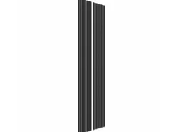 Akustikpaneel Foliert Schwarz Filz Grau 32 cm x 240 cm 2 Stück FSC®