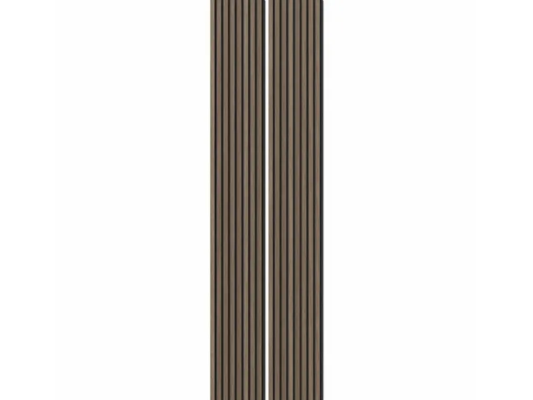 Akustikpaneel Foliert Walnuss Filz Schwarz 32 cm x 240 cm 2 Stück FSC®