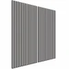 Akustikpaneel Laminat Betongrau MDF Schwarz Filz Schwarz 60 cm x 120 cm 2 Stück