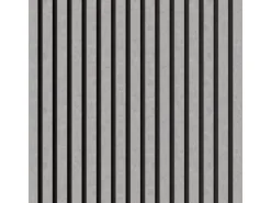 Akustikpaneel Laminat Betongrau MDF Schwarz Filz Schwarz 60 cm x 120 cm 2 Stück