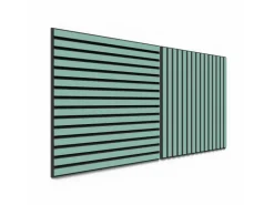 Akustikpaneel Lino Aquavert MDF Schwarz Filz Schwarz 60 cm x 60 cm 2 Stück