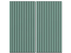 Akustikpaneel Lino Aquavert MDF Schwarz Filz Schwarz 60 cm x 120 cm 2 Stück