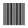 Akustikpaneel Lino Ash MDF Schwarz Filz Schwarz 60 cm x 60 cm 2 Stück
