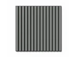 Akustikpaneel Lino Ash MDF Schwarz Filz Schwarz 60 cm x 60 cm 2 Stück