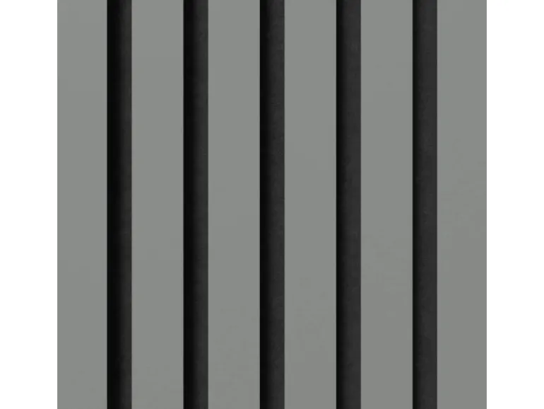 Akustikpaneel Lino Ash MDF Schwarz Filz Schwarz 60 cm x 60 cm 2 Stück