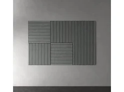 Akustikpaneel Lino Ash MDF Schwarz Filz Schwarz 60 cm x 60 cm 2 Stück