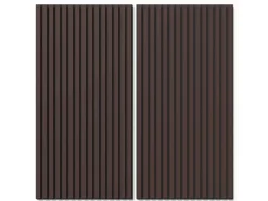 Akustikpaneel Lino Burgundy MDF Schwarz Filz Schwarz 60 cm x 120 cm 2 Stück