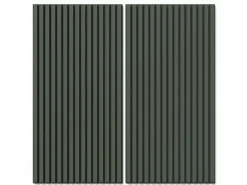 Akustikpaneel Lino Conifer MDF Schwarz Filz Schwarz 60 cm x 120 cm 2 Stück