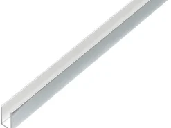 Alberts U-Profil Aluminium 10 mm x 10 mm x 2.000 mm Verchromt