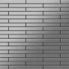 ALLOY Mosaik Fliese Massiv Metall Edelstahl Marine Gebürstet Grau 1,6mm Deedee-s-s-mb 1 Paket mit 10 Matten 0,63 m2 Grau