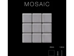 ALLOY Mosaik Fliese Massiv Metall Edelstahl Gebürstet Grau 1,6mm Stark Diamond-s-s-b 1 Paket mit 10 Matten 0,91 m2 Grau