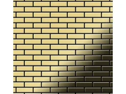 ALLOY Mosaik Fliese Massiv Metall Edelstahl Gebürstet Grau 1,6mm Stark Dollar-s-s-b 1 Paket mit 10 Matten 0,88 m2 Grau