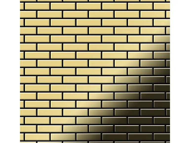 ALLOY Mosaik Fliese Massiv Metall Edelstahl Gebürstet Grau 1,6mm Stark Dollar-s-s-b 1 Paket mit 10 Matten 0,88 m2 Grau