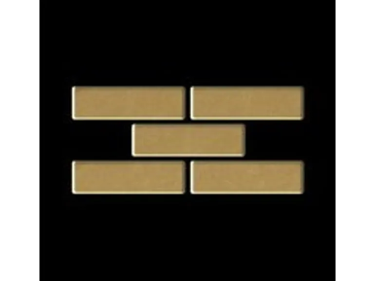 ALLOY Mosaik Fliese Massiv Metall Edelstahl Gebürstet Grau 1,6mm Stark Dollar-s-s-b 1 Paket mit 10 Matten 0,88 m2 Grau
