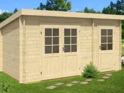 Alpholz Gartenhaus Maria-28 Natur 450 cm x 250 cm