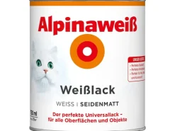 Alpinaweiß Weißlack seidenmatt 750 ml