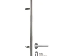 Aluminium-Haustür 110 cm x 210 cm A016 Weiß Anschlag Rechts