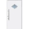 Aluminium-Haustür 110 cm x 210 cm A013 Weiß Anschlag Links