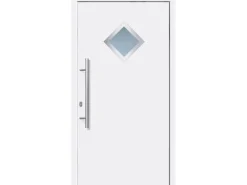Aluminium-Haustür 110 cm x 210 cm A013 Weiß Anschlag Links
