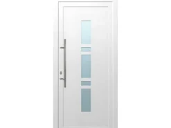 Aluminium-Haustür 110 cm x 210 cm A017 Weiß Anschlag Links