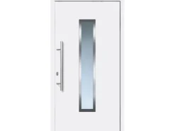 Aluminium-Haustür 110 cm x 210 cm A016 Weiß Anschlag Links