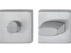 AnsaPro Bad- und WC-Rosettenpaar Thelon 37 mm - 42 mm Edelstahl Matt