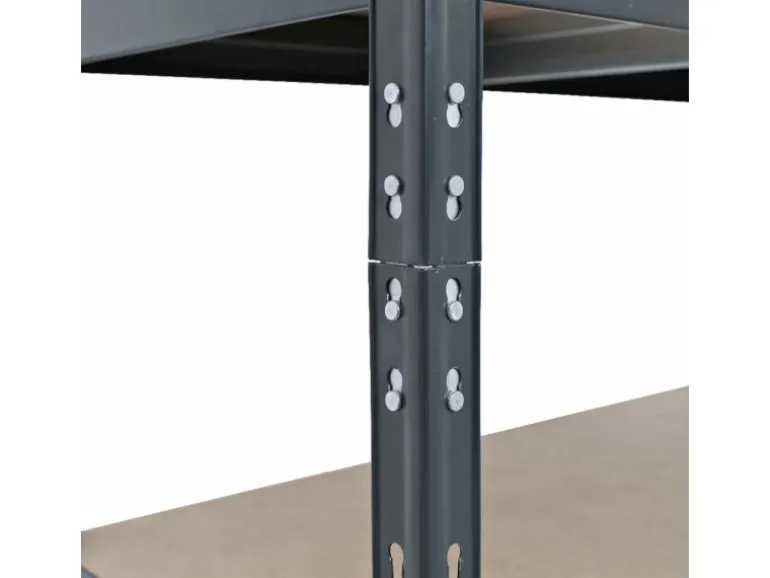 Ar Shelving Rivet Set 180 x 180 x 180 x 45 cm mit 4 HDF-Böden Anthrazit